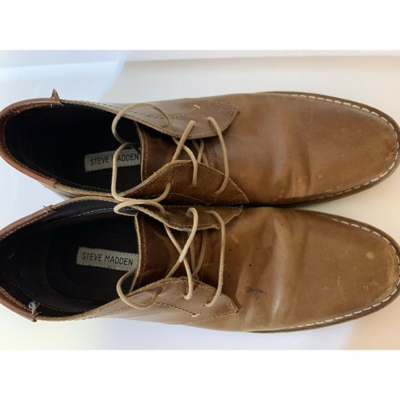 Steve‎ Madden Jabbar Men’s Sz 10.5 Boots Brown - Picture 5 of 10